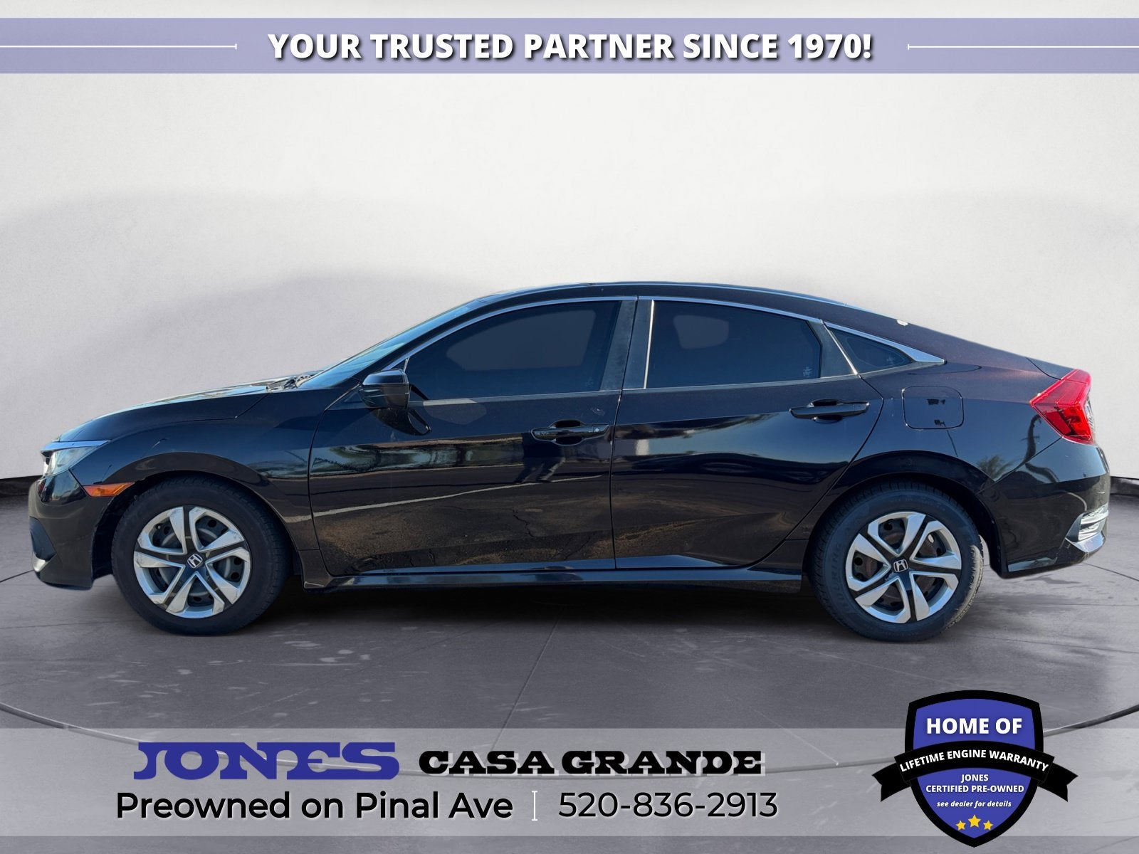 Used 2017 Honda Civic LX with VIN 19XFC2F57HE006865 for sale in Casa Grande, AZ