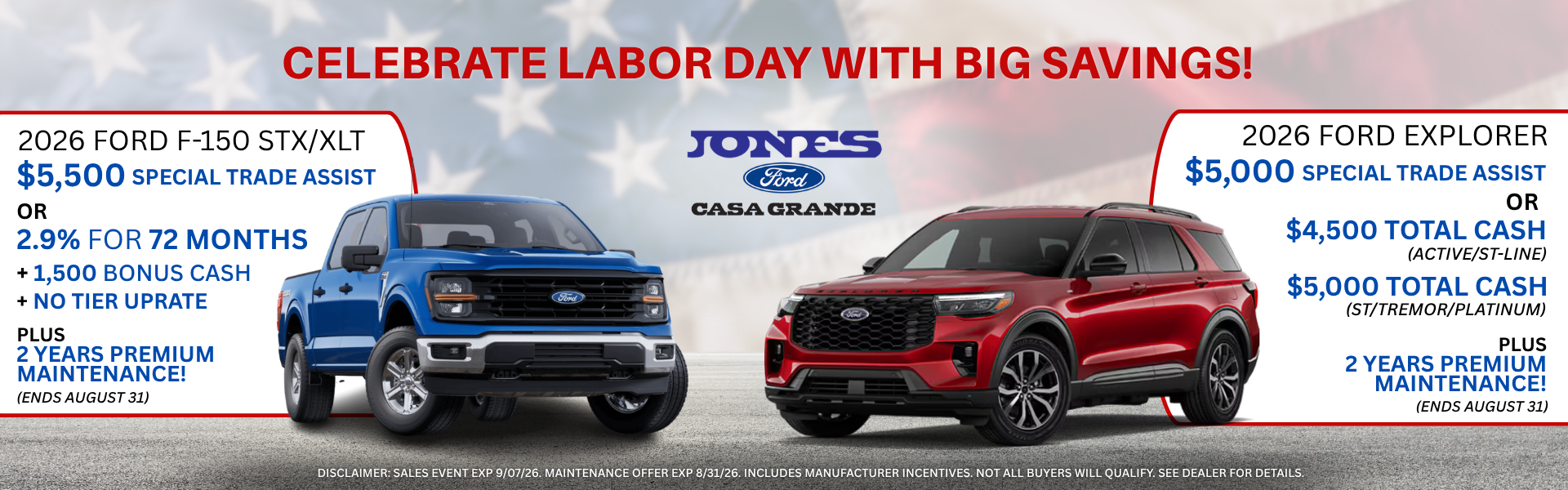 Celebrate Labor Day with Big Savings