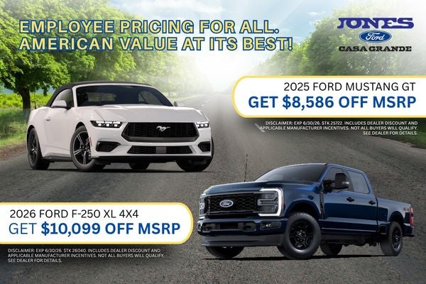 2025 Ford Mustang & 2026 Ford F-250