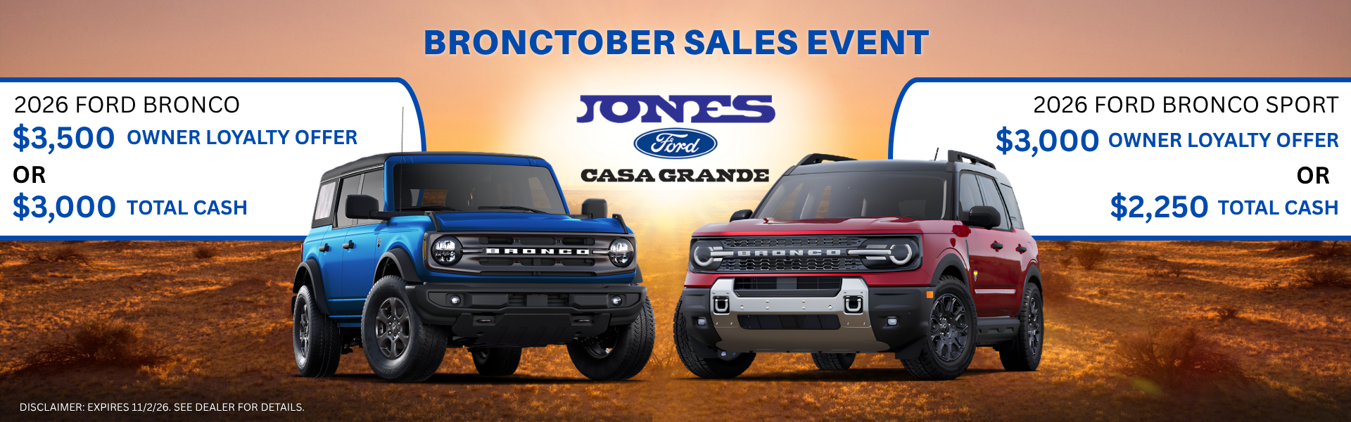 BronCtober Sales