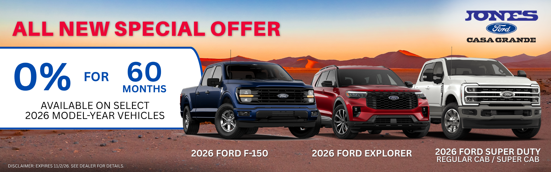 ALL NEW SPECIALS OFFER