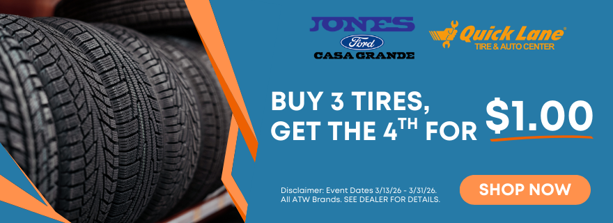 BUY 3 Tires and get 4th for $1.00
