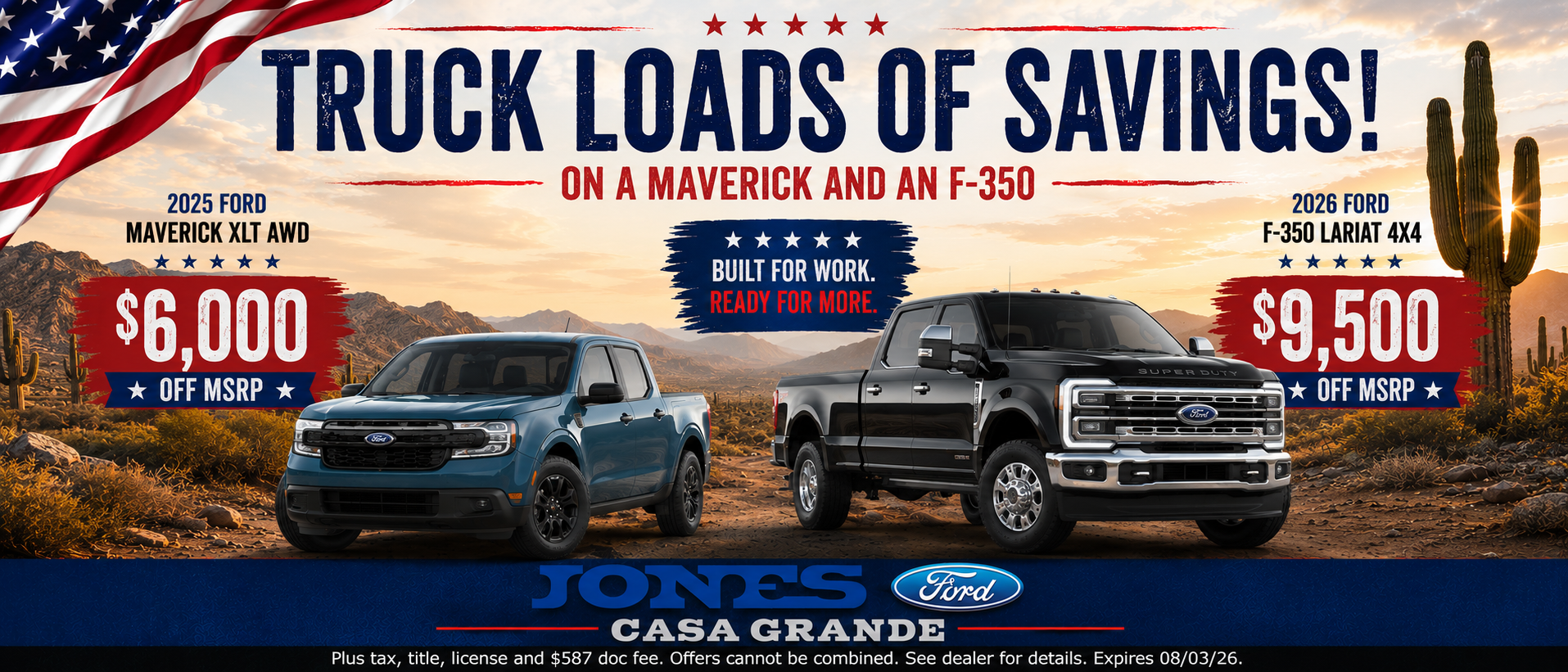 Trucks Loads of Savings on Maverick and F-350